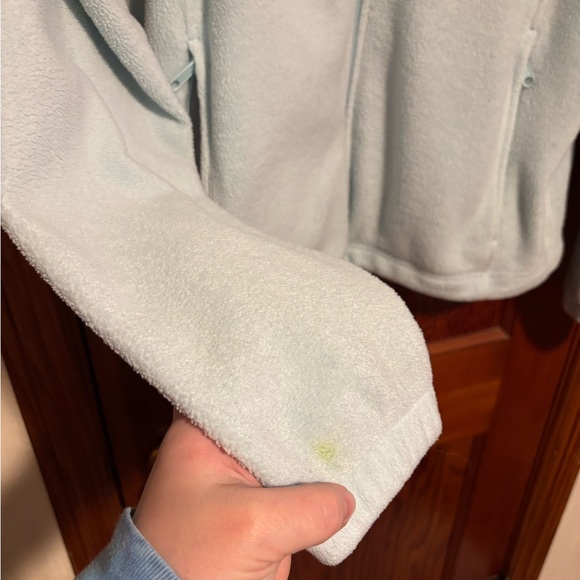 COLUMBIA Light Blue Fleece Jacket - Picture 3 of 5